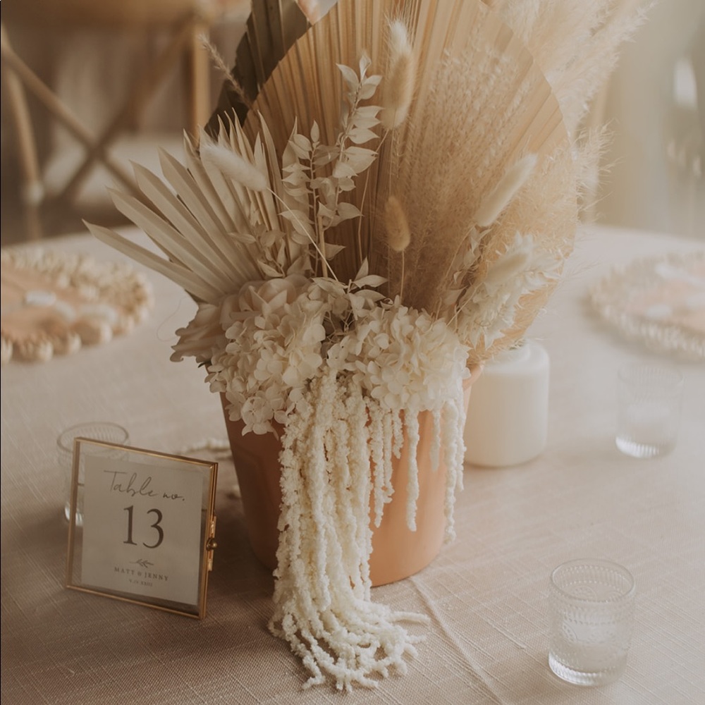 Wedding table number frames